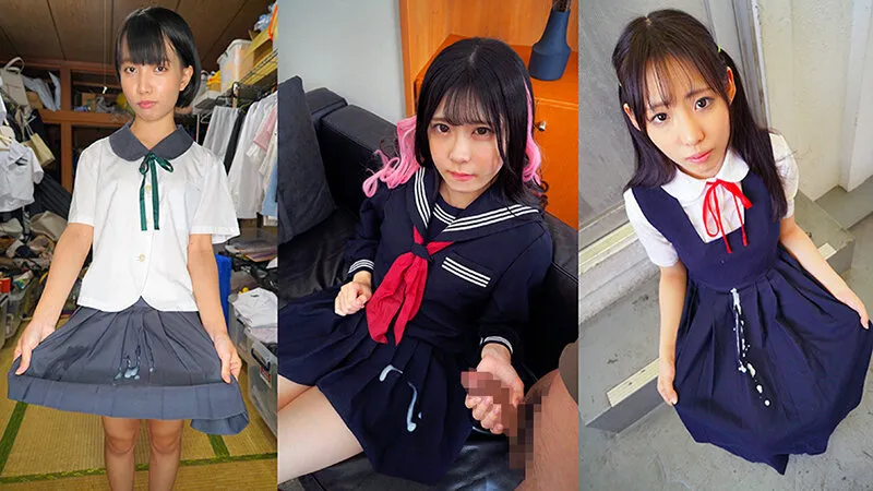 手コキ募ちん活動 どろっどろ精子を制服にぶっかけられた女子●生15人