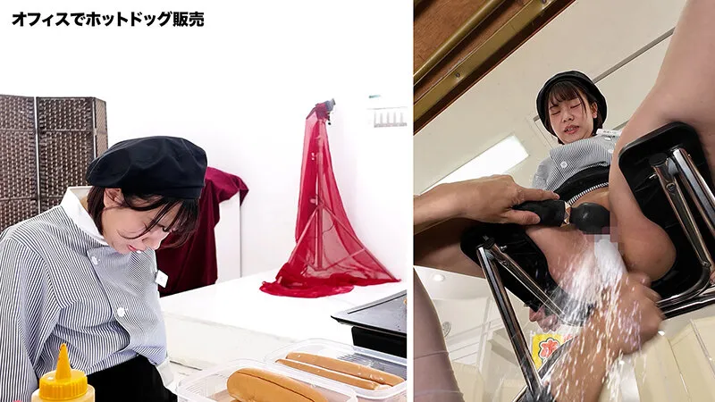 人気 AV 女優が挑戦！イカサレ屋台の中で 潮吹きながらホットドッグ売ってください！天馬ゆい 赤名いと