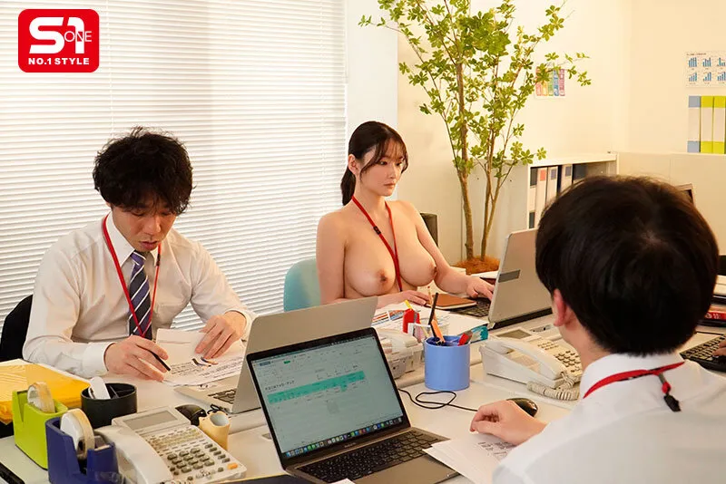 隠れ爆乳OLが今月のノルマ未達成のため本日より1週間全裸出社 私のカラダで皆様を全力ご奉仕・フォローさせていただきます。 鷲尾めい