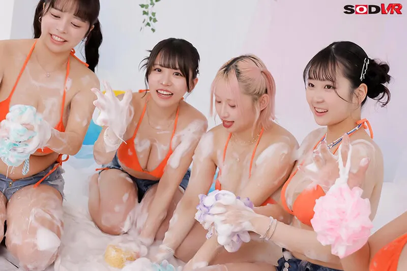 【VR】【8K】CHINPO WASH VR ビキニ整備士6人による全身淫乱点検 全身舐められ！洗われ！究極ハーレム