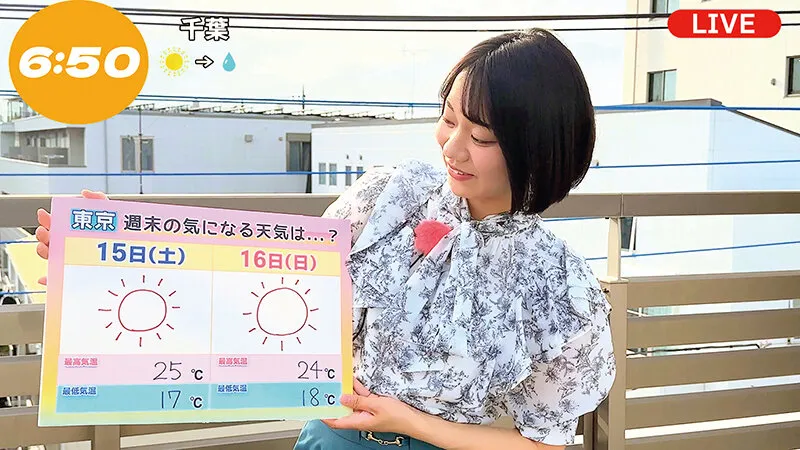 お天気お姉さん中継レポート狩り 汚された朝の顔 地方局美人キャスター4名