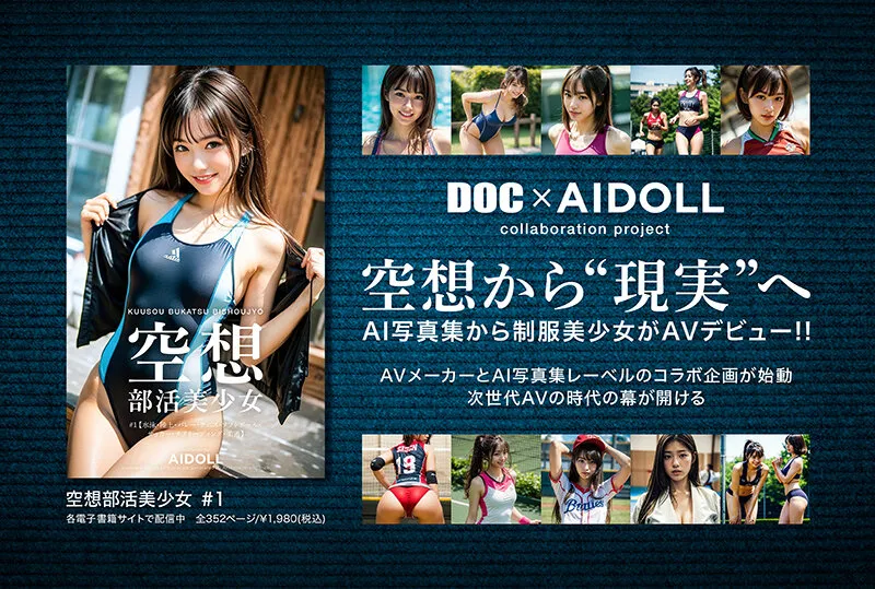 空想制服美少女 AI MODEL AV DEBUT 部活少女編