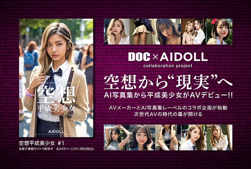 空想平成美少女 AI MODEL AV DEBUT