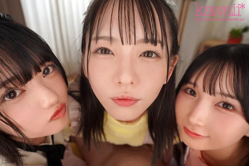【VR】顔面特化×ベロキス×ハーレム痴女っ娘（こ） 顔面優勝すぎる姪っ子3姉妹の幼つるまんにありったけの精子ドピュッドピュッドピュッ 西元めいさ 八坂凪 由良かな