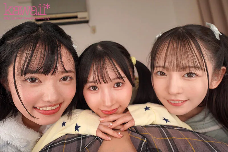 【VR】顔面特化×ベロキス×ハーレム痴女っ娘（こ） 顔面優勝すぎる姪っ子3姉妹の幼つるまんにありったけの精子ドピュッドピュッドピュッ 西元めいさ 八坂凪 由良かな